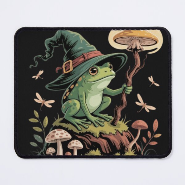 Item preview, Goblincore Frog Wizard Fantasy Art Sticker & T-Shirt | Cozy Mushroom Aesthetic designed and sold by Youpiworld.