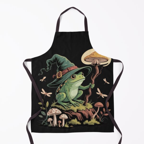 Item preview, Goblincore Frog Wizard Fantasy Art Sticker & T-Shirt | Cozy Mushroom Aesthetic designed and sold by Youpiworld.