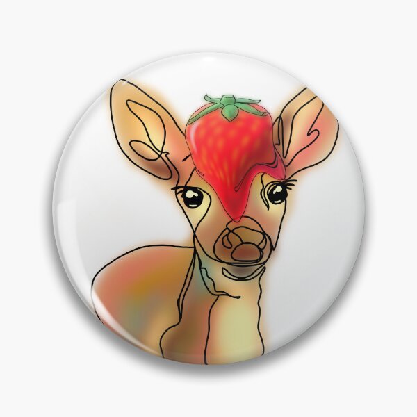 Item preview, Danielle the Deer with strawberry Hat – animalzinhats designed and sold by Ashley’sAnimalz.