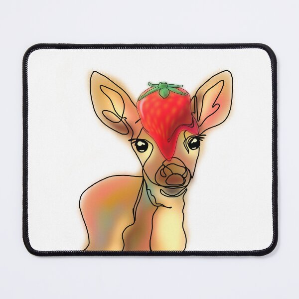 Item preview, Danielle the Deer with strawberry Hat – animalzinhats designed and sold by Ashley’sAnimalz.