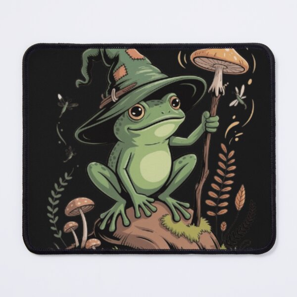Item preview, Goblincore Frog Wizard Fantasy Art Sticker & T-Shirt | Cozy Mushroom Aesthetic designed and sold by Youpiworld.