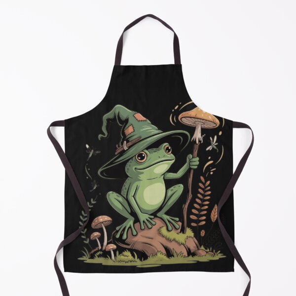Item preview, Goblincore Frog Wizard Fantasy Art Sticker & T-Shirt | Cozy Mushroom Aesthetic designed and sold by Youpiworld.