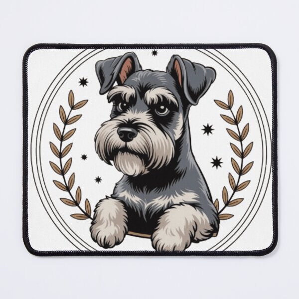 Item preview, Miniature Schminiature schnauzer clubnauzer Club Badge T-Shirt & Sticker | Proud Mini Schnauzer Owner Design designed and sold by Youpiworld.
