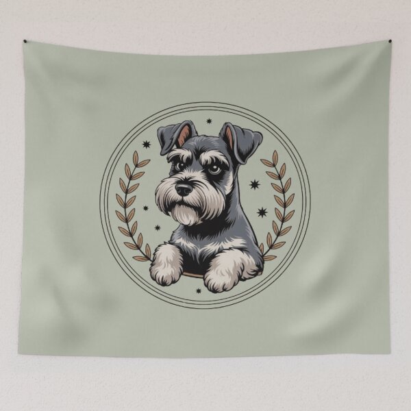 Item preview,  Miniature Schminiature schnauzer clubnauzer Club Badge T-Shirt & Sticker | Proud Mini Schnauzer Owner Design designed and sold by Youpiworld.