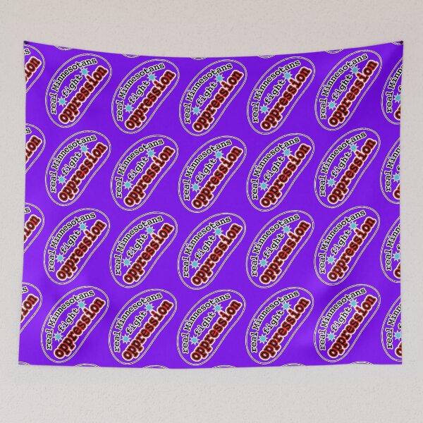 Item preview, Real Minnesotans fight oppression, violet background designed and sold by mntimg.