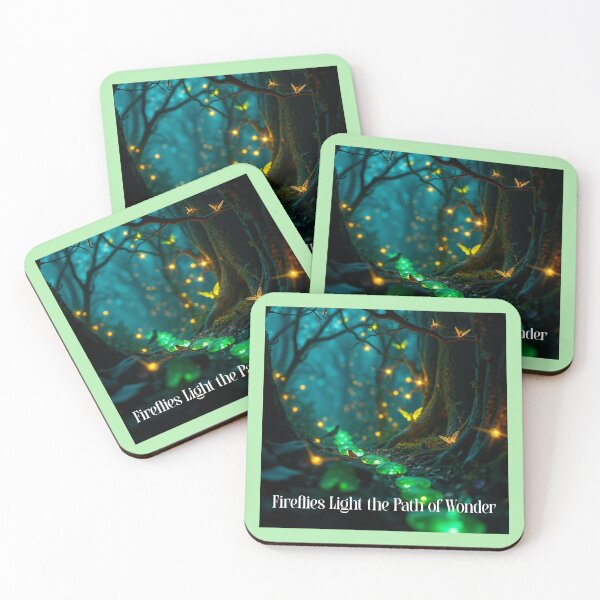 Item preview, Fireflies Light the Path of Wonder Enchanted designed and sold by Sachie's Studio.
