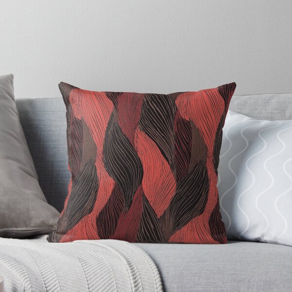 Item preview, Dark Red and Black Wavy Line Art designed and sold by Piotrek0001.