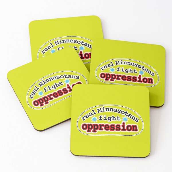 Item preview, Real Minnesotans fight oppression, yellow background designed and sold by mntimg.