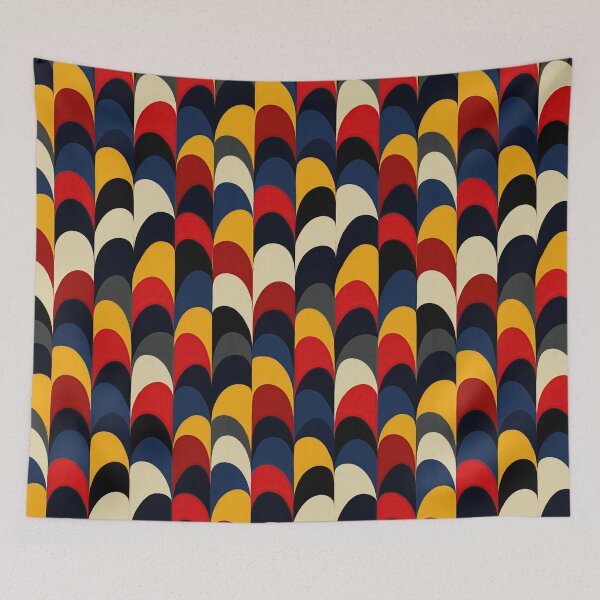 Item preview, Retro Scallop Scale Pattern Multi Color designed and sold by Piotrek0001.