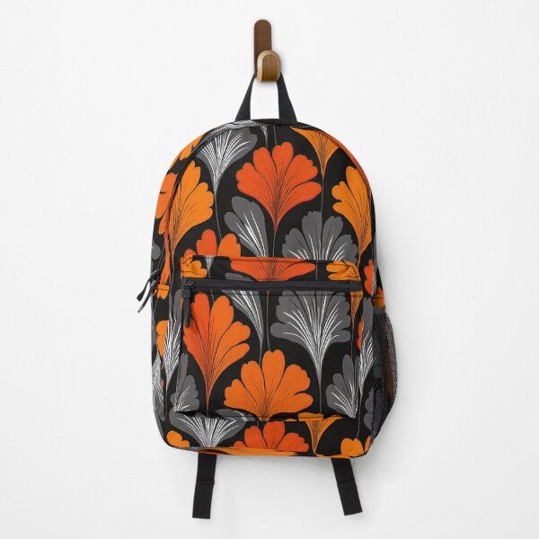 Item preview, Art Deco Black and Orange Fan Leaf designed and sold by Piotrek0001.