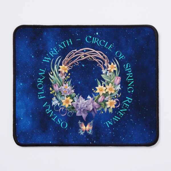 Item preview, Ostara Floral Wreath — Circle of Spring Renewal designed and sold by MysticOzzy.
