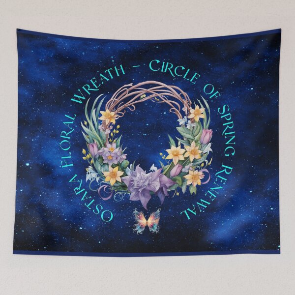 Item preview, Ostara Floral Wreath — Circle of Spring Renewal designed and sold by MysticOzzy.
