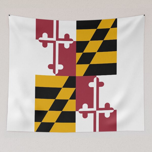 Item preview, Vertical Maryland State Flag Design designed and sold by NTGUILTY.
