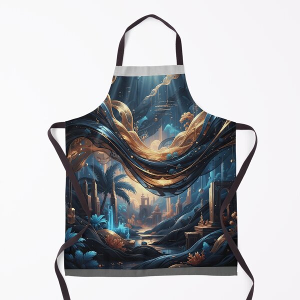 Item preview, CyberPunk Tropical Abstract Gold designed and sold by BrickByDream.