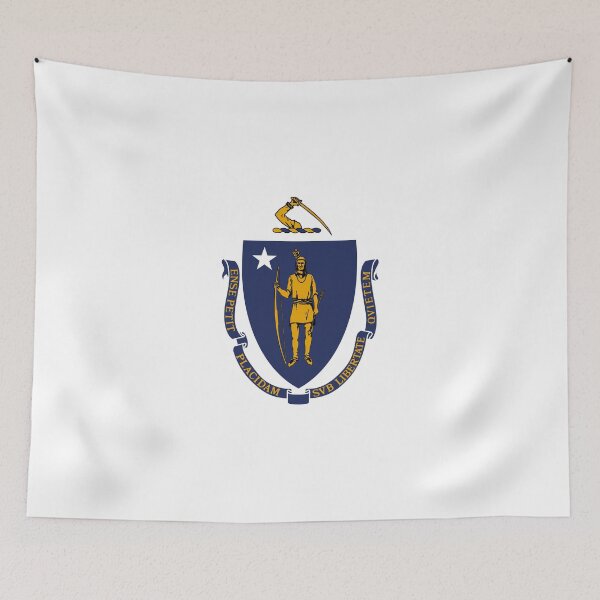 Item preview, Vertical Massachusetts State Flag Design designed and sold by NTGUILTY.