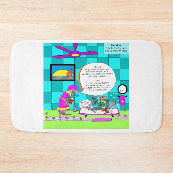 Item preview, Bathtime - Pop Goes the Weasel designed and sold by tuneinwithamy.
