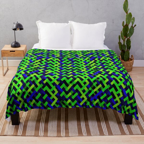 Item preview, Neon Green and Blue Circuit Maze designed and sold by Piotrek0001.