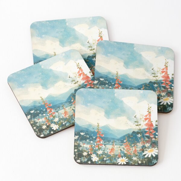 Item preview, Wildflowers by a Quiet Lake designed and sold by Dusk Atelier.