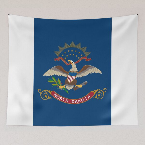 Item preview, Vertical North Dakota State Flag Design designed and sold by NTGUILTY.
