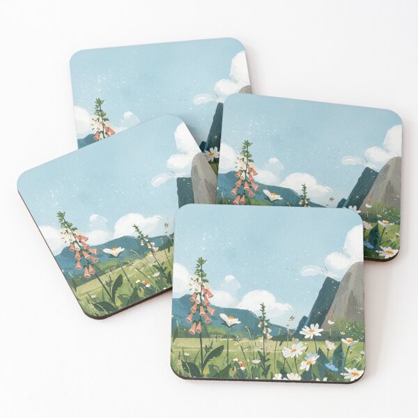 Item preview, Wildflowers Beneath the Mountain Sky designed and sold by Dusk Atelier.