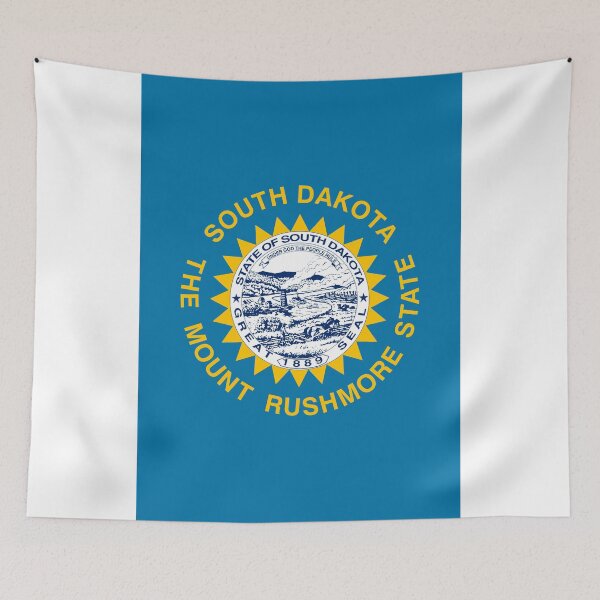 Item preview, Vertical South Dakota State Flag Design designed and sold by NTGUILTY.