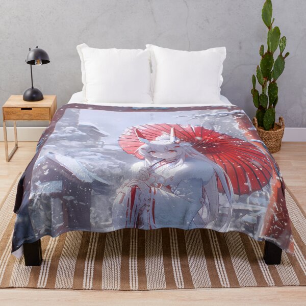 Item preview, Ayanami Azur Lane Snow Shrine Umbrella Scene designed and sold by mildaclairmo.