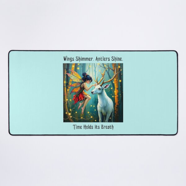 Item preview, Wings Shimmer. Antlers Shine. Time Holds Breath. Enchanted designed and sold by Sachie's Studio.