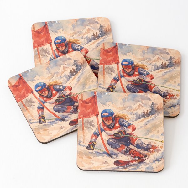 Item preview, Mikaela Shiffrin Skiing designed and sold by Sarcastic designs.