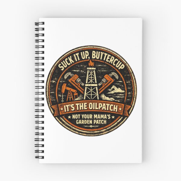 Item preview, Suck It Up Buttercup – Oilpatch Vintage Work Ethic Badge designed and sold by DigiWoosh.