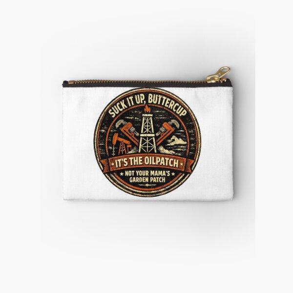 Item preview, Suck It Up Buttercup – Oilpatch Vintage Work Ethic Badge designed and sold by DigiWoosh.