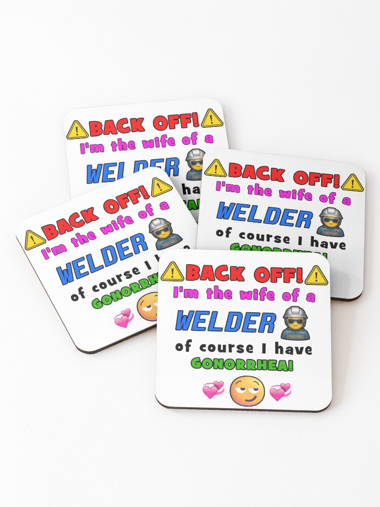 Thumbnail 1 of 5, Coasters (Set of 4), Welder Wife designed and sold by Computerface.
