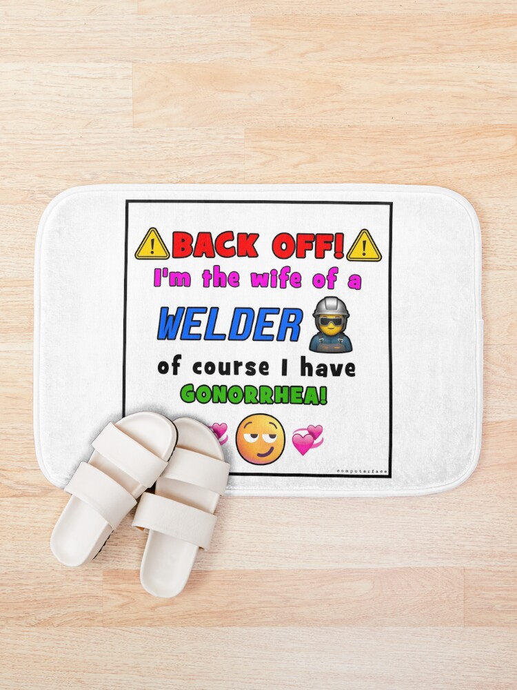 Thumbnail 1 of 6, Bath Mat, Welder Wife designed and sold by Computerface.