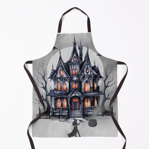 Item preview, Haunted Witch House Under the Full Moon – Gothic Halloween Art designed and sold by GraveyardGlam.