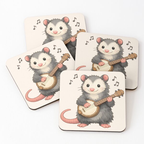 Item preview, Possum Playing Banjo designed and sold by MinaKiarts.