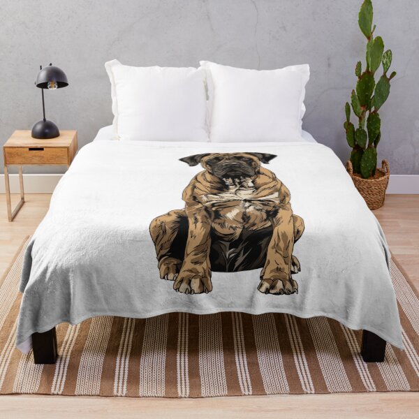Item preview, Brindle English Mastiff Dog Illustration designed and sold by whyitsme.