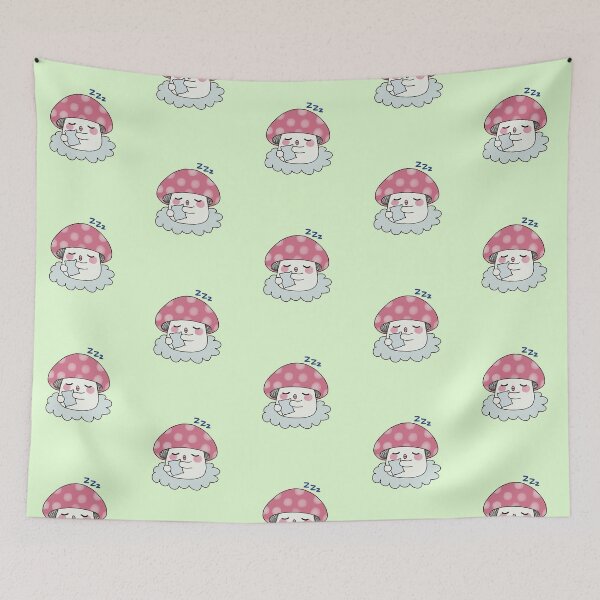 Item preview, Illustration of a sleeping mushroom designed and sold by GelsominoStudio.