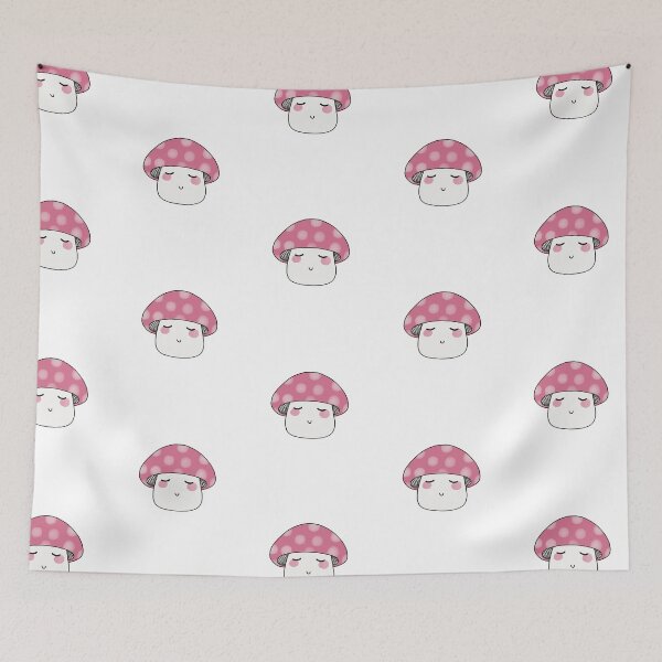 Item preview, Illustration of a pink mushroom designed and sold by GelsominoStudio.
