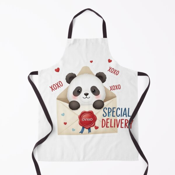 Artikelvorschau, Sonderzustellung | Niedlicher Kawaii-Panda-Liebesbrief entworfen und verkauft von OVXIO.