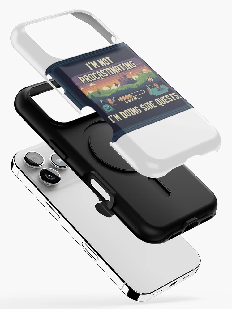 Thumbnail 2 of 4, iPhone Case, Procrastinating designed and sold by frowsty.