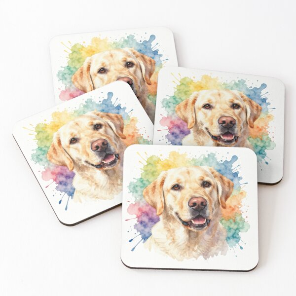 Item preview, Watercolor Labrador Portrait with Color Splash designed and sold by ZoesPlace.