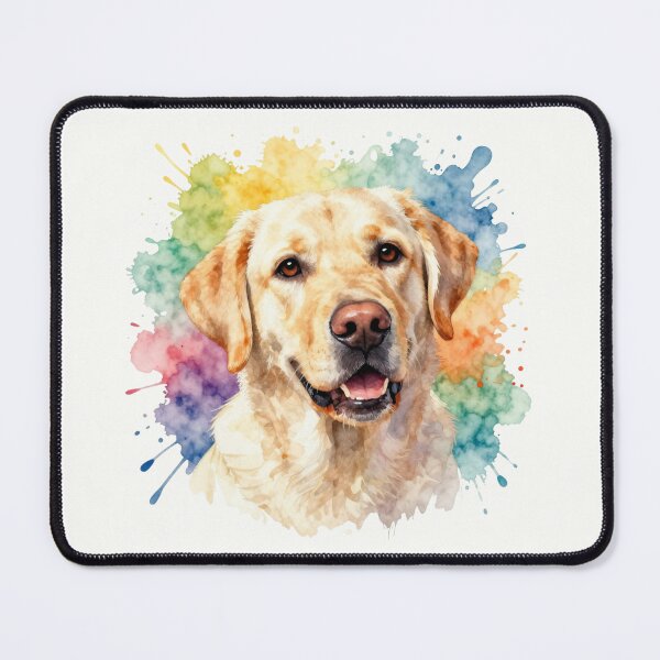 Item preview, Watercolor Labrador Portrait with Color Splash designed and sold by ZoesPlace.