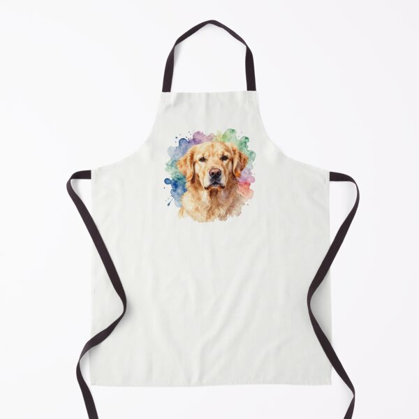 Item preview, Watercolor Golden Retriever Portrait with Color Splash designed and sold by ZoesPlace.