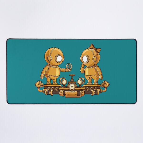 Item preview, The Perfect Cog – Steampunk Robot Romance designed and sold by The Visual Syllabus.