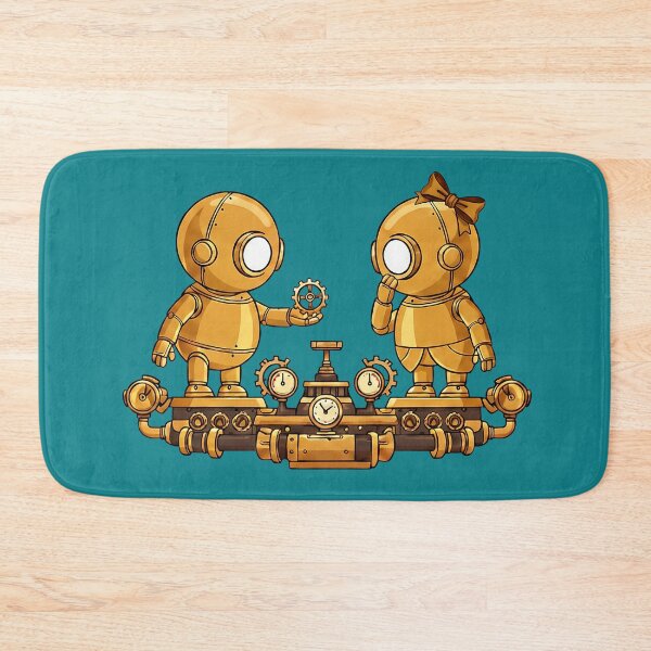 Item preview, The Perfect Cog – Steampunk Robot Romance designed and sold by The Visual Syllabus.