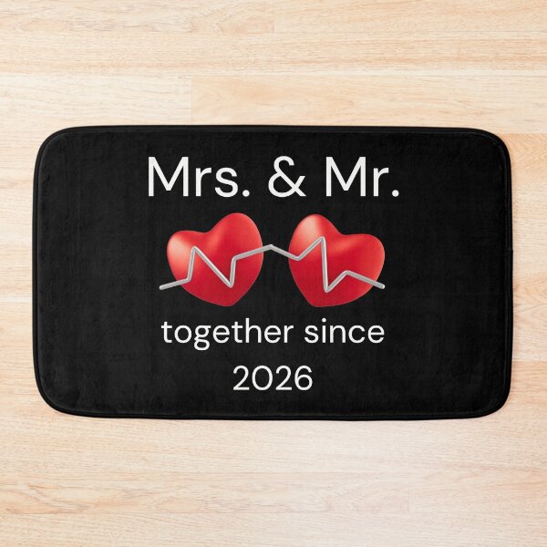 Item preview, Mrs. & Mr. Together Since 2026 – Heartbeat Couple Design – Wedding & Anniversary Gift designed and sold by PrimaBrandLTD.