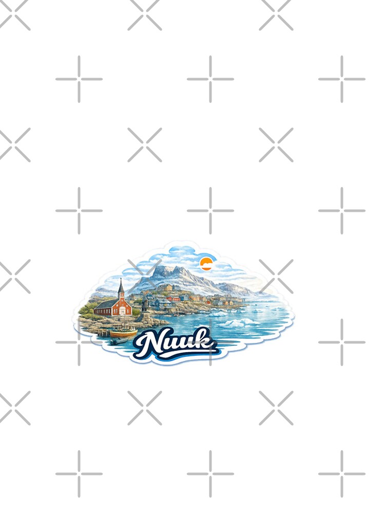 Thumbnail 4 of 4, iPhone Case, Nuuk Skyline designed and sold by GridiStudio.
