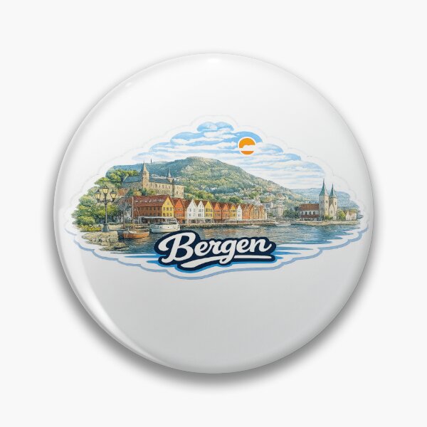 Item preview, Bergen Skyline designed and sold by GridiStudio.
