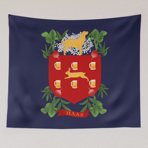 Item preview, Haas family crest designed and sold by Blacklightco.