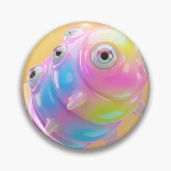Item preview, Pastel Rainbow Blob Creature with Many Eyes designed and sold by maboroshilab.