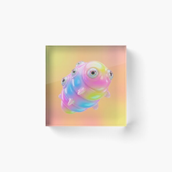 Item preview, Pastel Rainbow Blob Creature with Many Eyes designed and sold by maboroshilab.